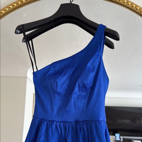 B Darlin Blue One Shoulder Dress - Picture 4 of 9
